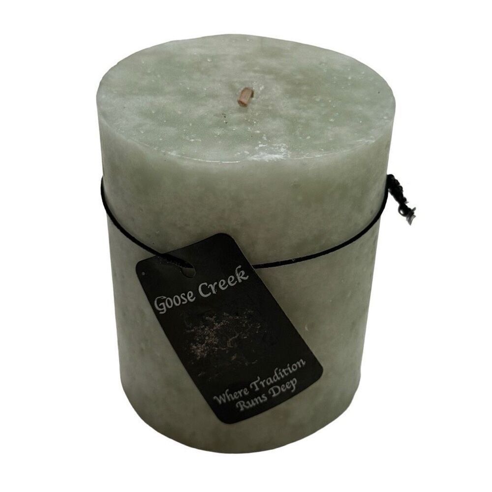 Goose Creek Candles Serene Premium Three Pour Pillar Candle VHTF